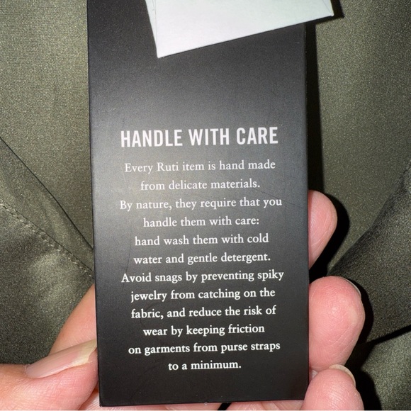 Ruti Sleek Olive Blouse 100% Silk for Women - Picture 3 of 9